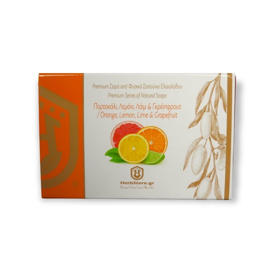 Σαπούνι Ελαιόλαδου Πορτοκάλι, Λεμόνι, Λάιμ & Γκρέιπφρουτ