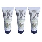 3x KORRES Pure Greek Olive Κρέμα Σώματος Άνθη Ελιάς Ελαιώνας Κρήτης 40ml