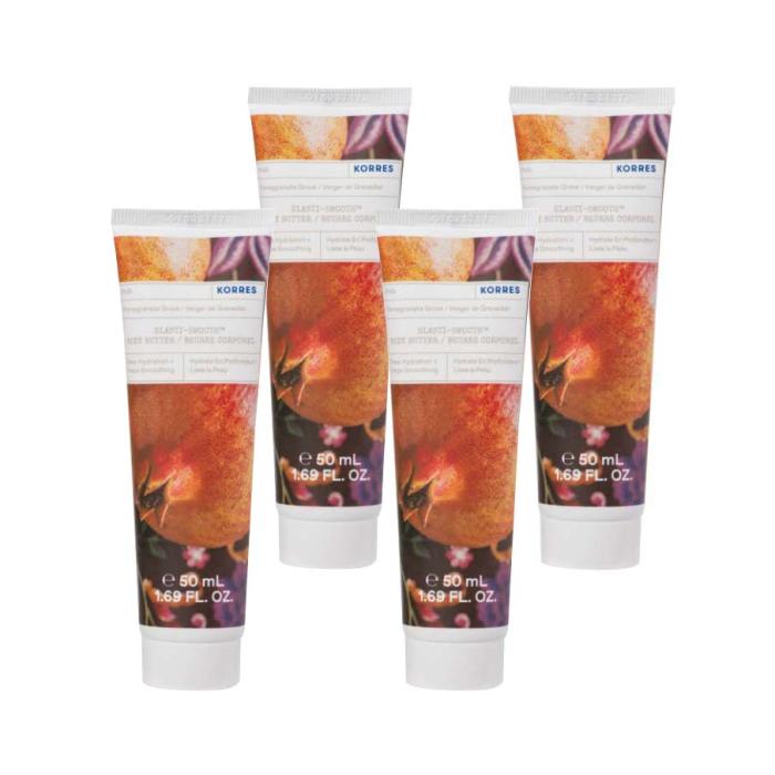 4x KORRES Elasti-Smooth Pomegranate Grove Βοdy Butter 50ml