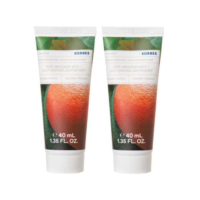 2x KORRES Korres Grapefruit Sunrise Ενυδατικό Γαλάκτωμα Σώματος 40ml