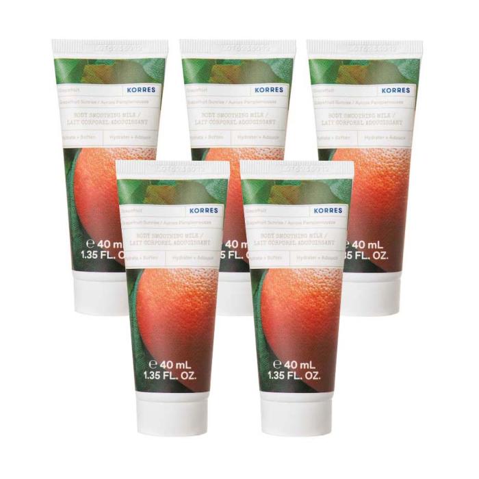 5x KORRES Grapefruit Sunrise Ενυδατικό Γαλάκτωμα Σώματος 40ml
