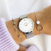 CLUSE Minuit mesh silver/white - CL30009