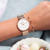 CLUSE Triomphe rose gold bicolour mesh - CL61003