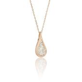 Diamond teardrop pendant - SDP5PW