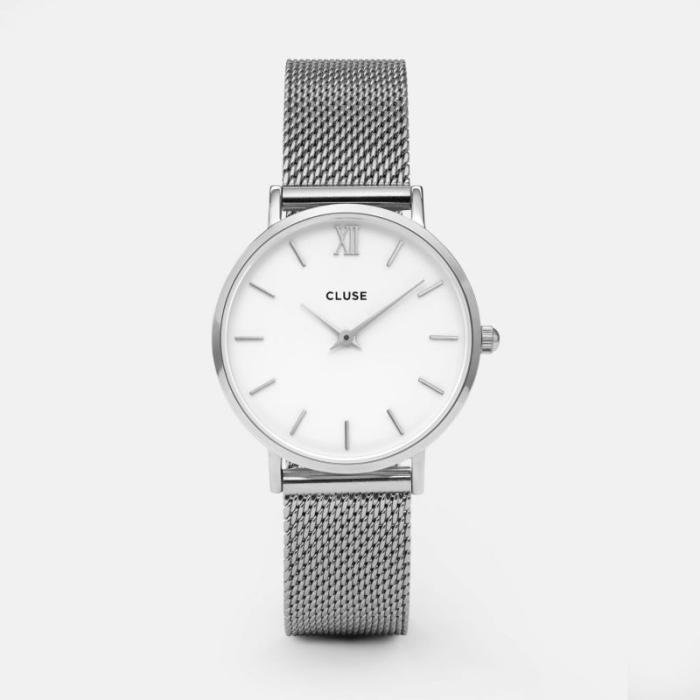 CLUSE Minuit mesh silver/white - CL30009
