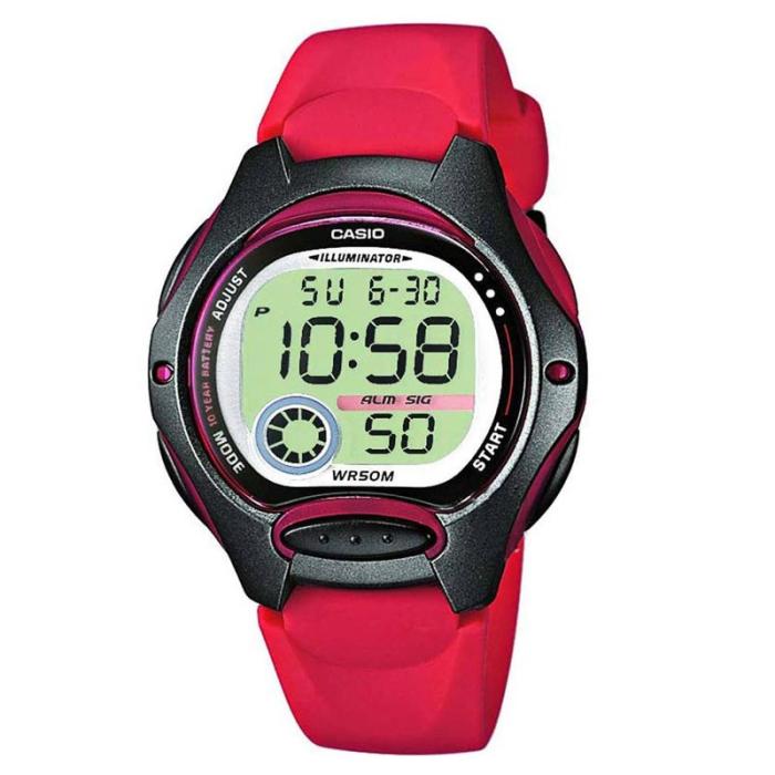 CASIO Digital red LW-200-4AVEF