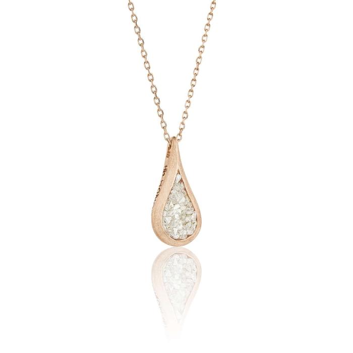 Diamond teardrop pendant - SDP5PW