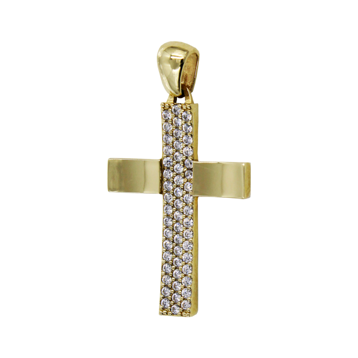 Γυναικείος χρυσός σταυρός 14Κ - ST1521