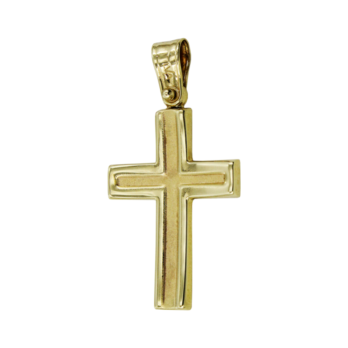 Ανδρικός χρυσός σταυρός 14Κ - ST1530