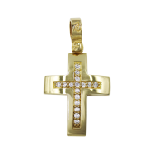 Γυναικείος χρυσός σταυρός 14Κ - ST1542