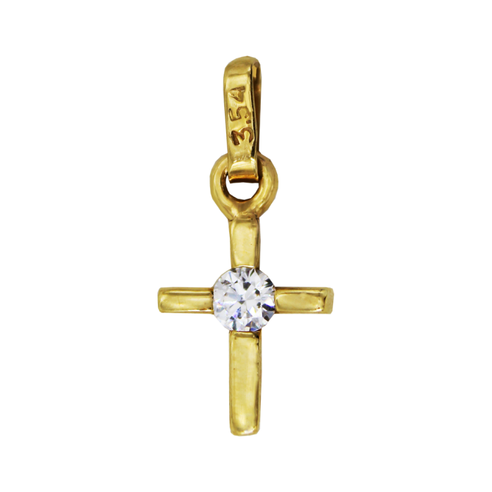 Γυναικείος χρυσός σταυρός 14Κ - ST1399K