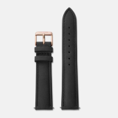 CLUSE Strap 18mm Black, Rose Gold - CS1408101001