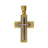 Γυναικείος χρυσός σταυρός 14Κ - ST1232