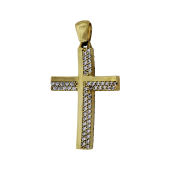 Γυναικείος χρυσός σταυρός 14Κ - ST1520
