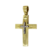 Γυναικείος χρυσός σταυρός 14Κ - ST1540