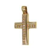 Γυναικείος χρυσός σταυρός 14Κ - ST1552