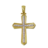 Γυναικείος χρυσός σταυρός 14Κ - ST1560