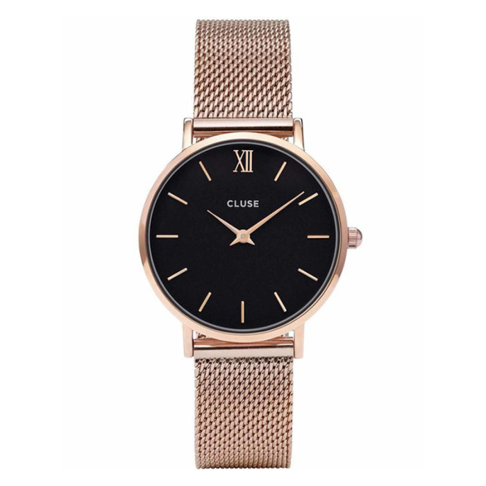 CLUSE Minuit Mesh Rose Gold/Black - CW0101203003