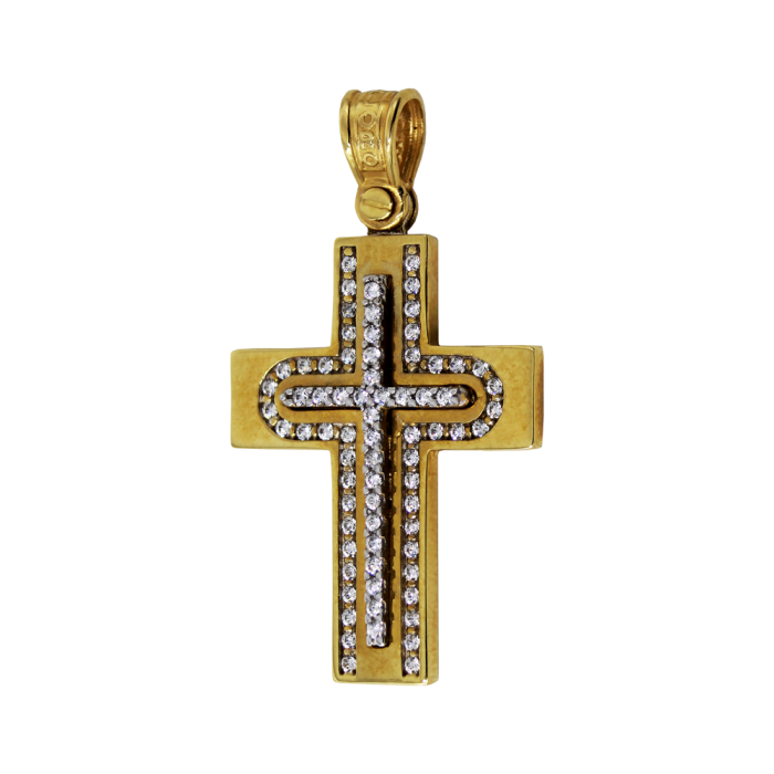 Γυναικείος χρυσός σταυρός 14Κ - ST1232
