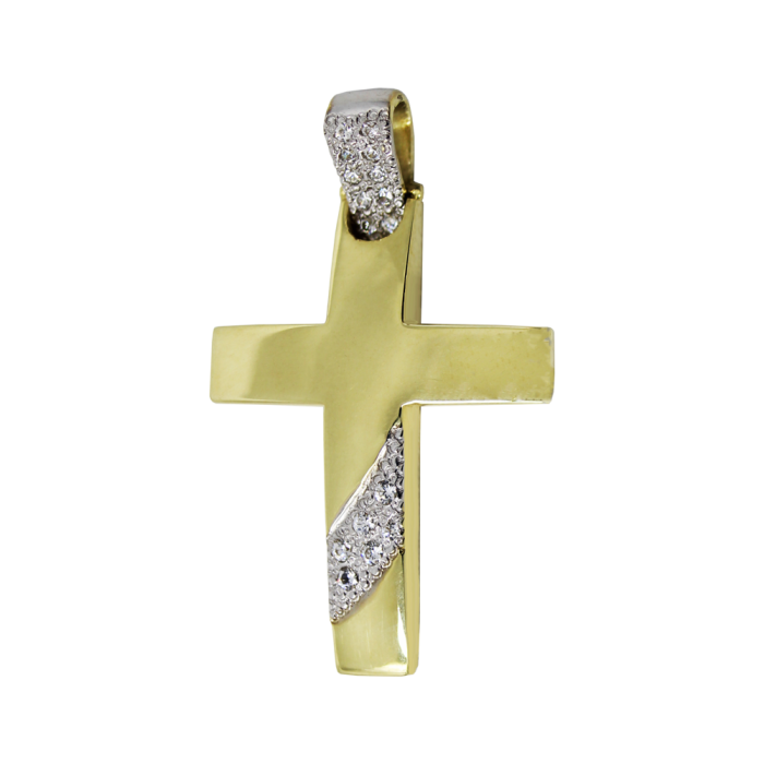 Γυναικείος χρυσός σταυρός 14Κ - ST1550