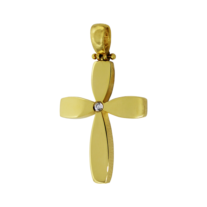 Γυναικείος χρυσός σταυρός 14Κ - ST1563