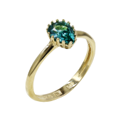 Δαχτυλίδι Δάκρυ Χρυσό Με Ζιργκόν Πέτρα 14Κ - D52474