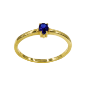 Δαχτυλίδι χρυσό με ζιργκόν πέτρα 14Κ - D1012B