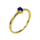 Δαχτυλίδι χρυσό με ζιργκόν πέτρα 14Κ - D1012B