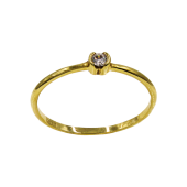 Δαχτυλίδι χρυσό με ζιργκόν πέτρα 14Κ - D2199K