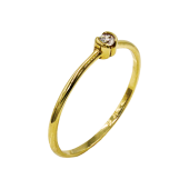 Δαχτυλίδι χρυσό με ζιργκόν πέτρα 14Κ - D2199K