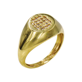Δαχτυλίδι χρυσό με ζιργκόν πέτρες 14Κ - D51646