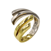 Δαχτυλίδι δίχρωμο 14Κ - D5317