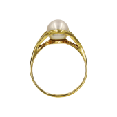 Δαχτυλίδι χρυσό 14Κ με μαργαριτάρι - MRD2061