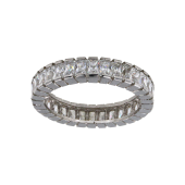 Σειρέ δαχτυλίδι λευκόχρυσο 14Κ - SD1004