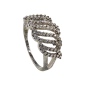 Δαχτυλίδι λευκόχρυσο 14Κ - SD41543