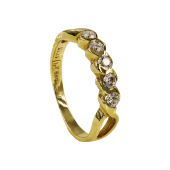 Σειρέ δαχτυλίδι χρυσό 14Κ - SD5233
