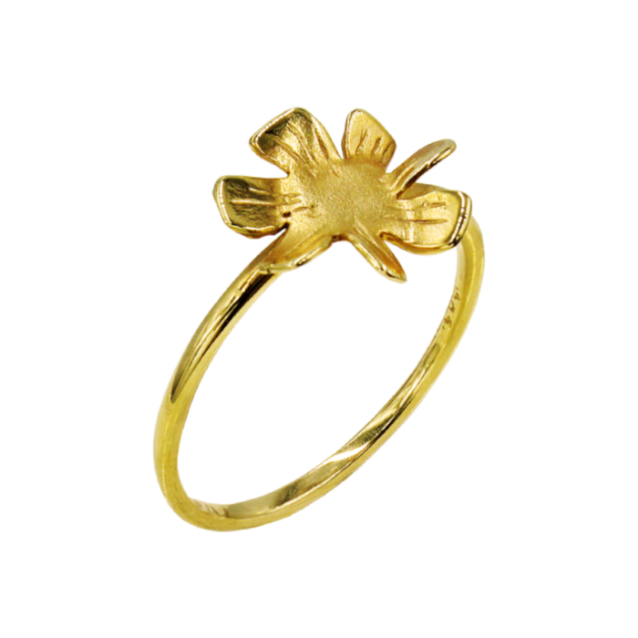 Δαχτυλίδι λουλούδι χρυσό 14Κ - D2027