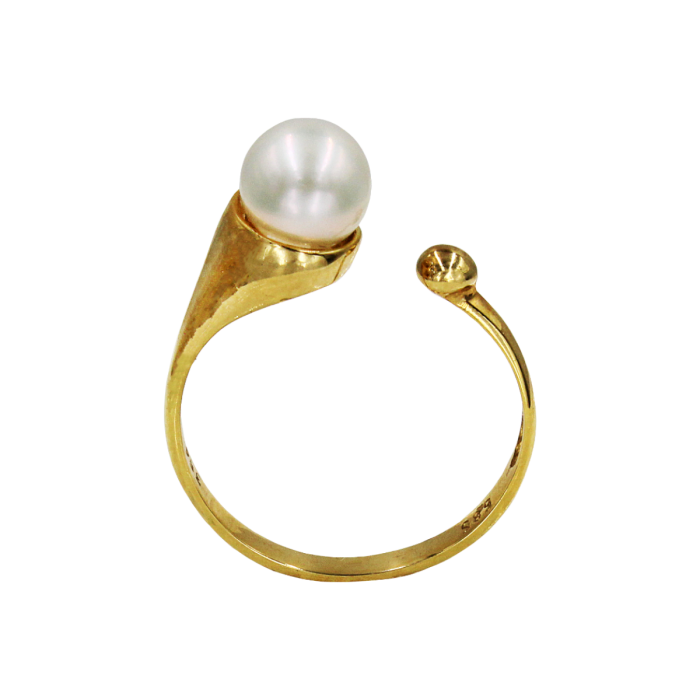Δαχτυλίδι χρυσό 14Κ με μαργαριτάρι - MRD1189