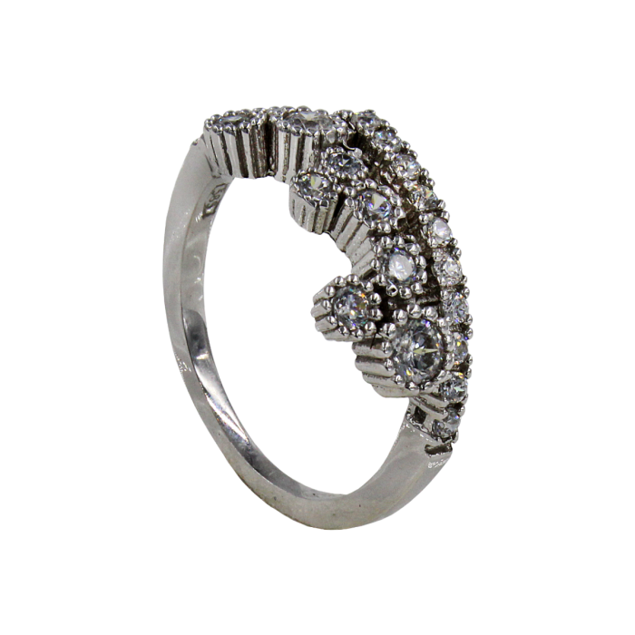 Δαχτυλίδι λευκόχρυσο 14Κ - SD1003