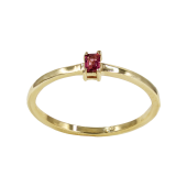 Δαχτυλίδι Χρυσό Με Ζιργκόν Πέτρα 14Κ - D1086
