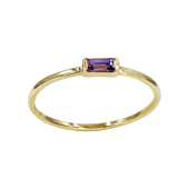 Δαχτυλίδι Χρυσό Με Ζιργκόν Πέτρα 14Κ - D1087