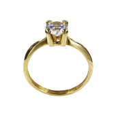 Μονόπετρο Δαχτυλίδι Χρυσό 14Κ - MD5132
