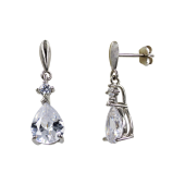 Σκουλαρίκια Ασημένια Drops - SLV1039