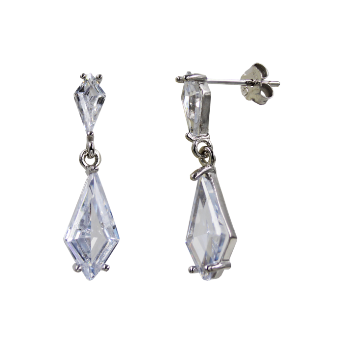 Σκουλαρίκια Ασημένια Style Drops - SLV1038
