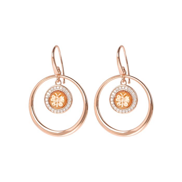 Σκουλαρίκια Bronzallure Butterfly Cameo - WSBZ01662CA