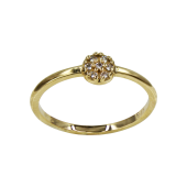 Δαχτυλίδι Ροζέτα Χρυσό Με Ζιργκόν Πέτρες 14Κ - D2190
