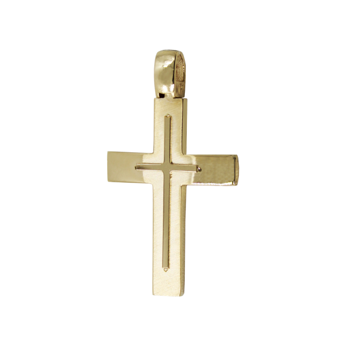 Ανδρικός Χρυσός Σταυρός 14Κ - ST1622