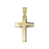 Ανδρικός Δίχρωμος Σταυρός 14Κ - ST1636