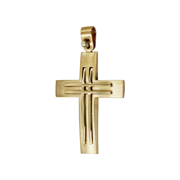 Ανδρικός Χρυσός Σταυρός 14Κ - ST1641