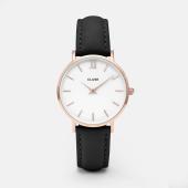 CLUSE Strap 16mm Black, Rose Gold - CS1408101024